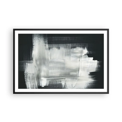 Póster en marco negro - Tejido vertical y horizontal - 91x61 cm