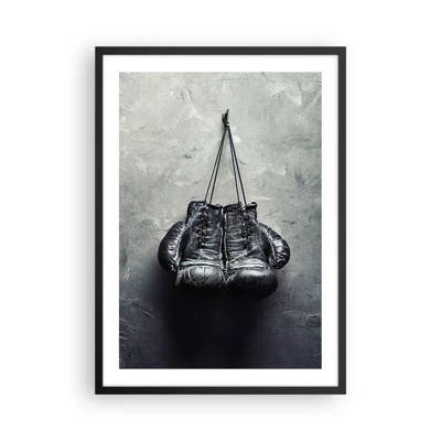 Póster en marco negro - Tiempo de lucha y tiempo de paz - 50x70 cm