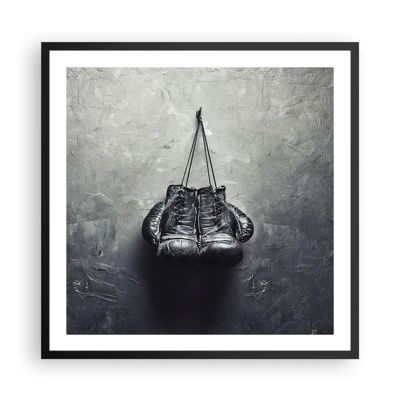 Póster en marco negro - Tiempo de lucha y tiempo de paz - 60x60 cm