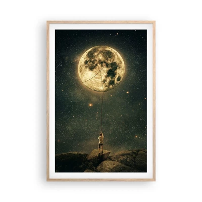 Póster en marco roble claro - El que robó la luna - 61x91 cm