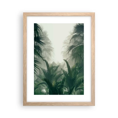 Póster en marco roble claro - Misterio tropical - 30x40 cm