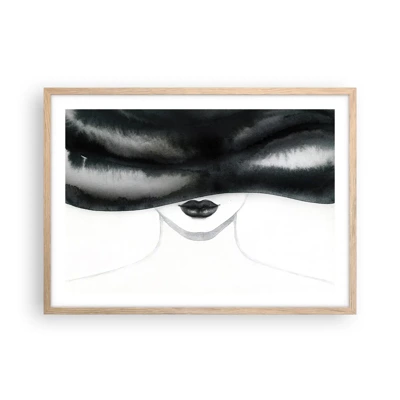 Póster en marco roble claro - Un misterio sensual - 70x50 cm