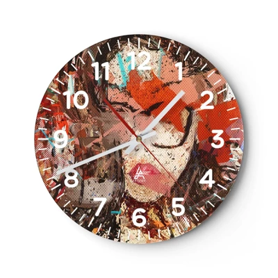 Reloj de pared - Reloj de vidrio - Nadie sabe cómo eres realmente - 40x40 cm