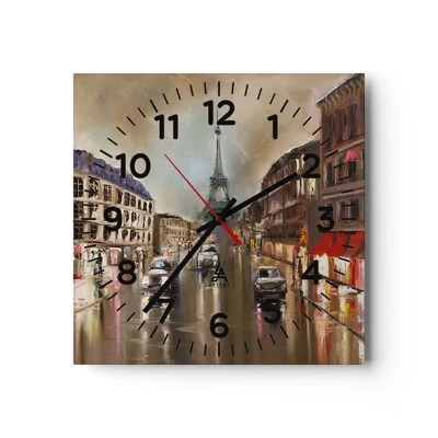 Reloj de pared - Reloj de vidrio - Solo ella importa - 40x40 cm