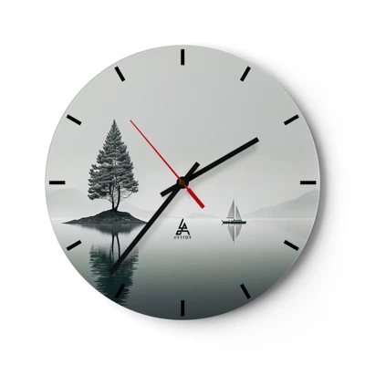 Reloj de pared - Reloj de vidrio - Un sueño hecho realidad - 40x40 cm