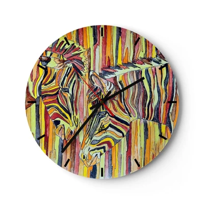 Reloj de pared - Reloj de vidrio - Y tú también... - 30x30 cm