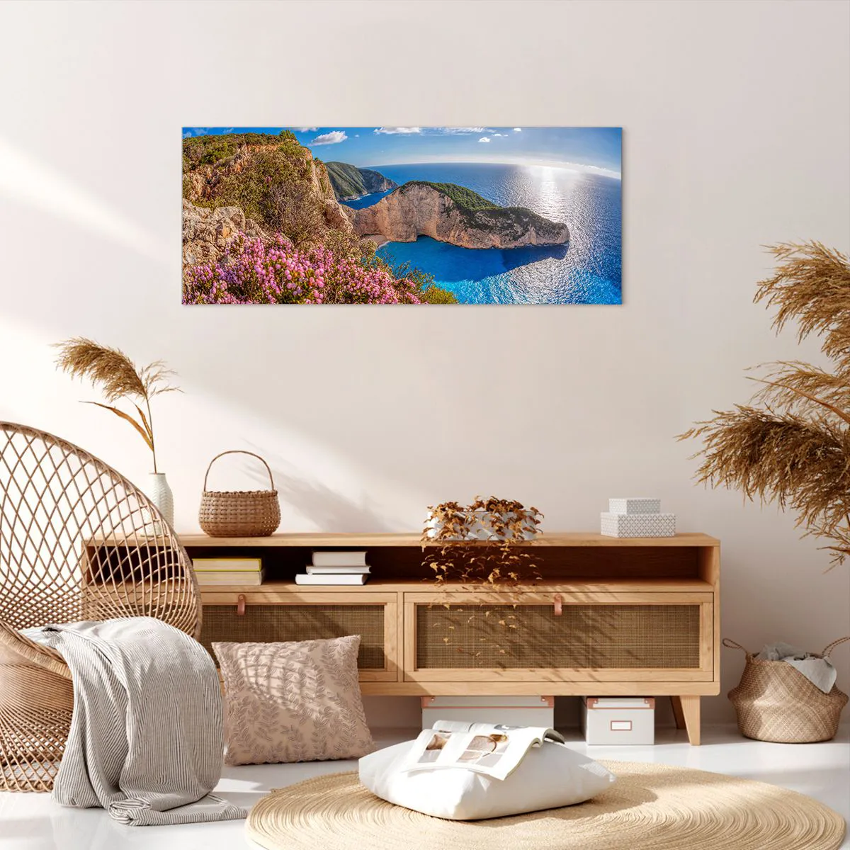 Cuadro sobre lienzo 120x50 cm - Mis grandes vacaciones en Grecia - Arttor -  Tienda con decoraciones de pared