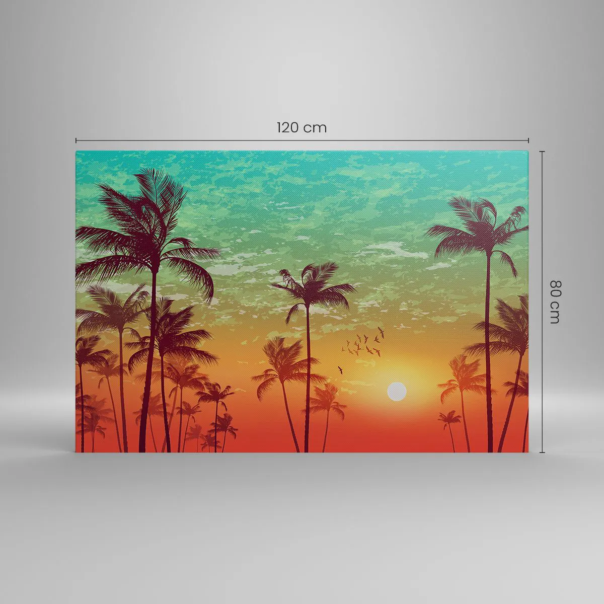 Cuadro sobre lienzo 120x80 cm - Ambientes tropicales - Arttor - Tienda con  decoraciones de pared