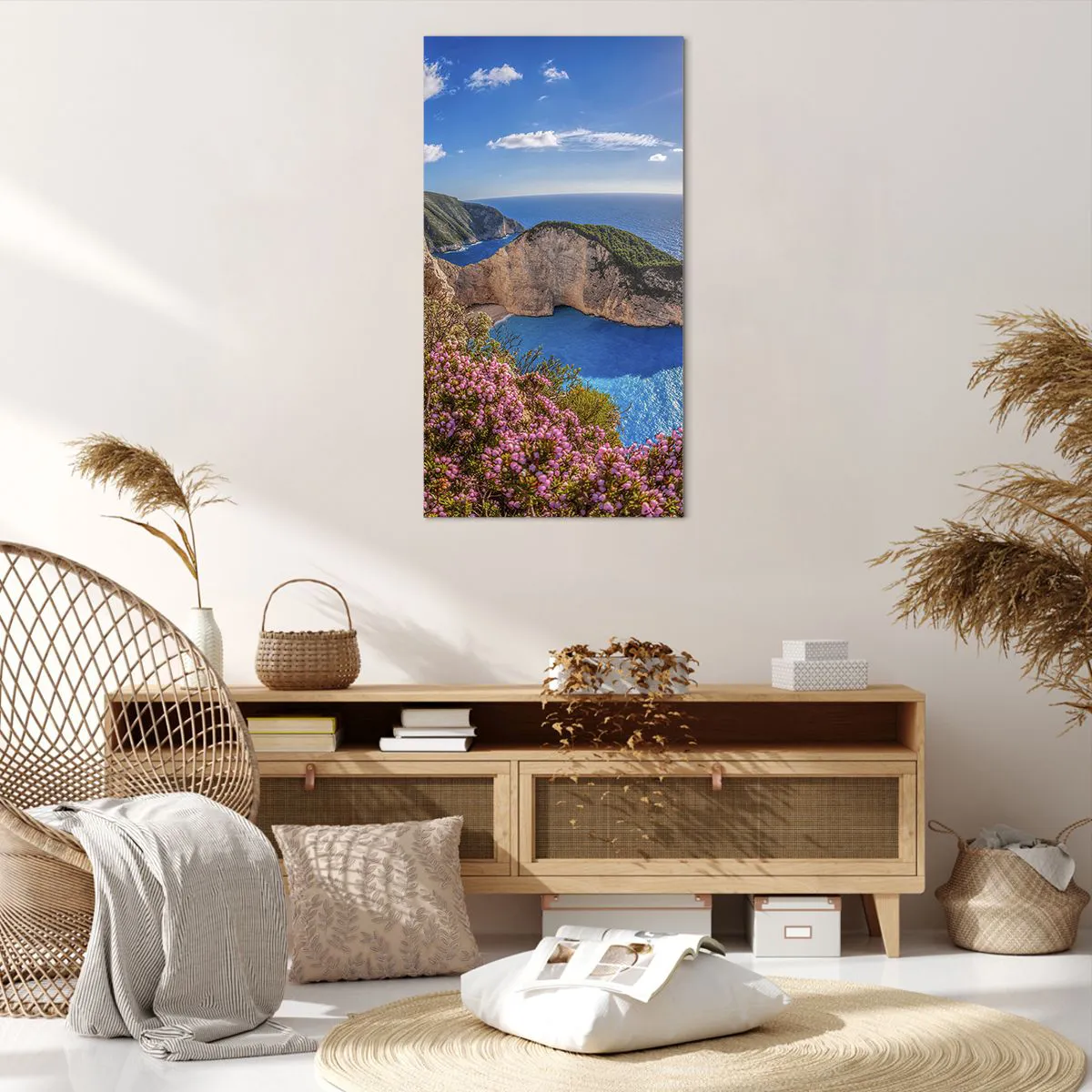 Cuadro sobre lienzo 65x120 cm - Mis grandes vacaciones en Grecia - Arttor -  Tienda con decoraciones de pared