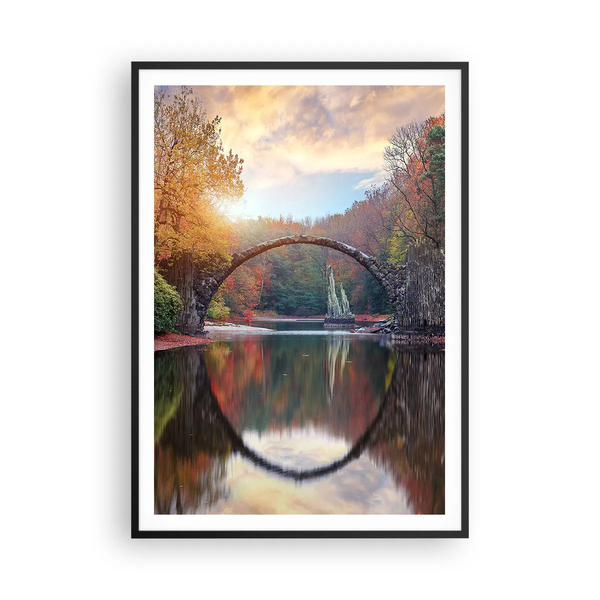 Póster sin marco 100x70 cm - Paisaje veneciano con góndola y puente -  Arttor - Decoraciones de pared modernas y originales para el salón y el  dormitorio