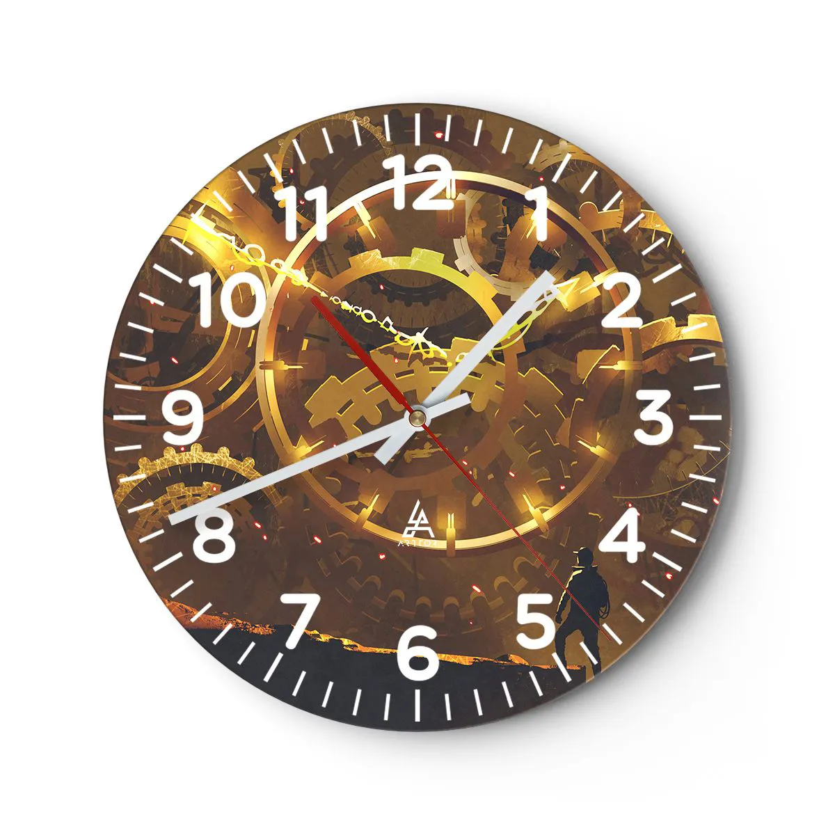 Reloj de pared Arttor - En la fuente del tiempo - Esfera con