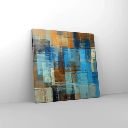 Cuadro sobre lienzo - Impresión de Imagen - A través del velo azul - 40x40 cm