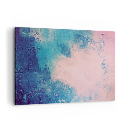 Cuadro sobre lienzo - Impresión de Imagen - Abrazo azul - 100x70 cm