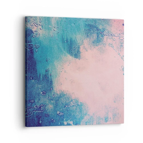Cuadro sobre lienzo - Impresión de Imagen - Abrazo azul - 30x30 cm