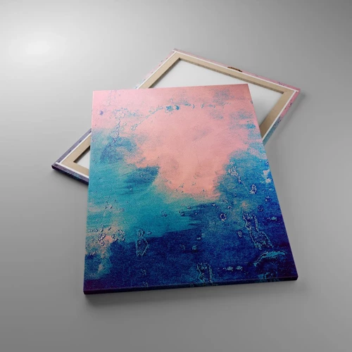 Cuadro sobre lienzo - Impresión de Imagen - Abrazo azul - 70x100 cm