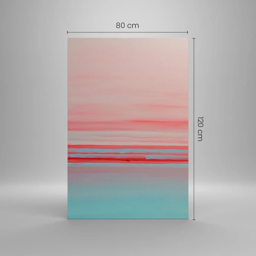 Cuadro sobre lienzo - Impresión de Imagen - Abstracción al amanecer - 80x120 cm