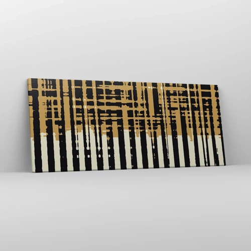 Cuadro sobre lienzo - Impresión de Imagen - Abstracción arquitectónica - 120x50 cm