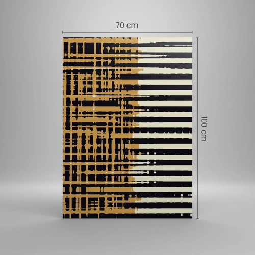 Cuadro sobre lienzo - Impresión de Imagen - Abstracción arquitectónica - 70x100 cm