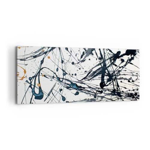 Cuadro sobre lienzo - Impresión de Imagen - Abstracción expresionista - 120x50 cm