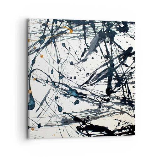 Cuadro sobre lienzo - Impresión de Imagen - Abstracción expresionista - 70x70 cm