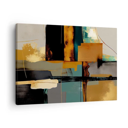 Cuadro sobre lienzo - Impresión de Imagen - Abstracción: luces y sombras - 70x50 cm