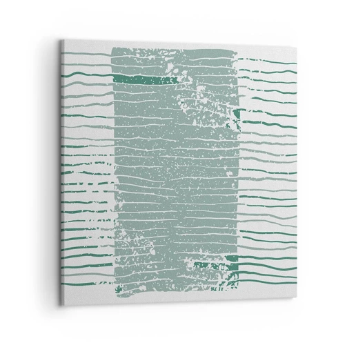 Cuadro sobre lienzo - Impresión de Imagen - Abstracción marina - 50x50 cm
