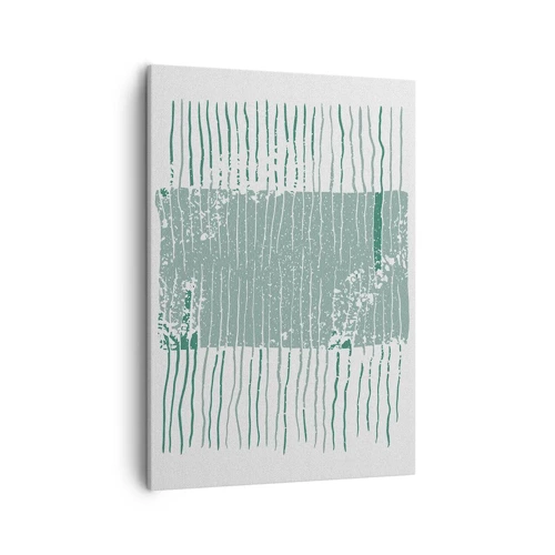 Cuadro sobre lienzo - Impresión de Imagen - Abstracción marina - 50x70 cm