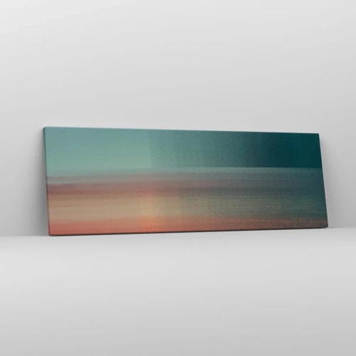 Cuadro sobre lienzo - Impresión de Imagen - Abstracción: ondas de luz - 90x30 cm