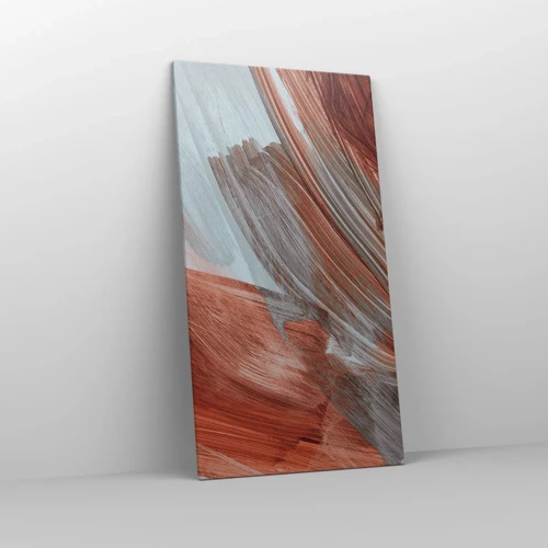 Cuadro sobre lienzo - Impresión de Imagen - Abstracción otoñal y ventosa - 65x120 cm