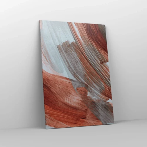 Cuadro sobre lienzo - Impresión de Imagen - Abstracción otoñal y ventosa - 70x100 cm