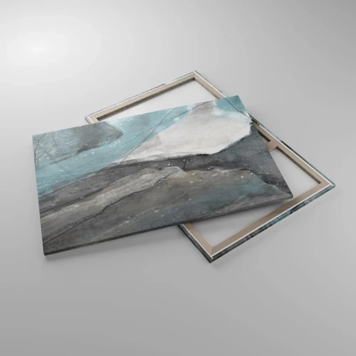 Cuadro sobre lienzo - Impresión de Imagen - Abstracción: rocas y hielo - 120x80 cm