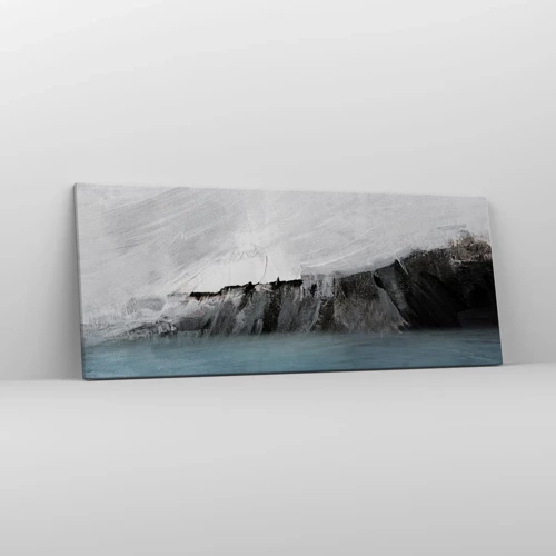 Cuadro sobre lienzo - Impresión de Imagen - Agua - tierra: un choque de elementos - 100x40 cm