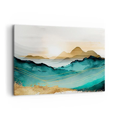 Cuadro sobre lienzo - Impresión de Imagen - Al borde de la abstracción - paisaje - 100x70 cm