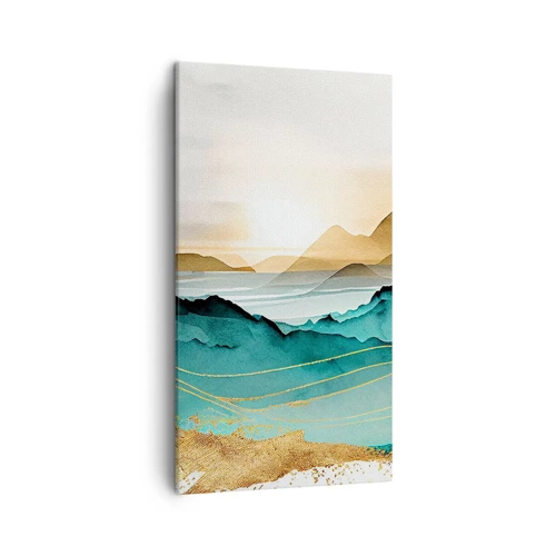 Cuadro sobre lienzo - Impresión de Imagen - Al borde de la abstracción - paisaje - 45x80 cm