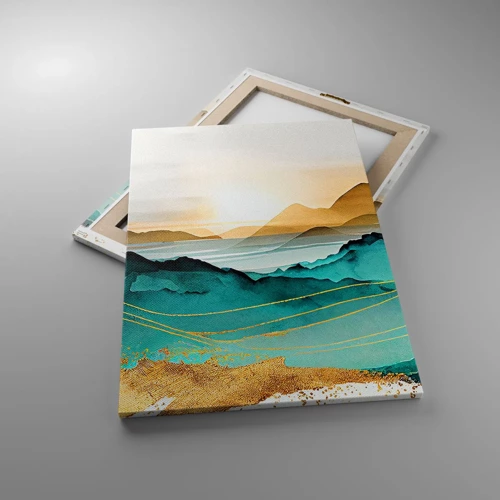 Cuadro sobre lienzo - Impresión de Imagen - Al borde de la abstracción - paisaje - 50x70 cm