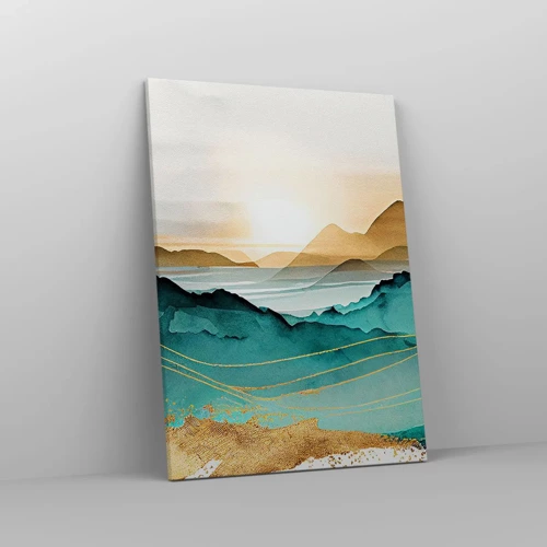 Cuadro sobre lienzo - Impresión de Imagen - Al borde de la abstracción - paisaje - 50x70 cm