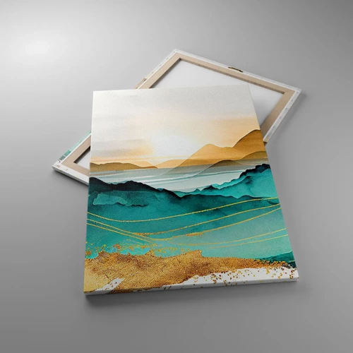 Cuadro sobre lienzo - Impresión de Imagen - Al borde de la abstracción - paisaje - 70x100 cm