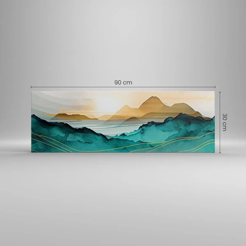 Cuadro sobre lienzo - Impresión de Imagen - Al borde de la abstracción - paisaje - 90x30 cm