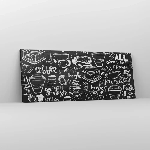 Cuadro sobre lienzo - Impresión de Imagen - All you need is… - 100x40 cm