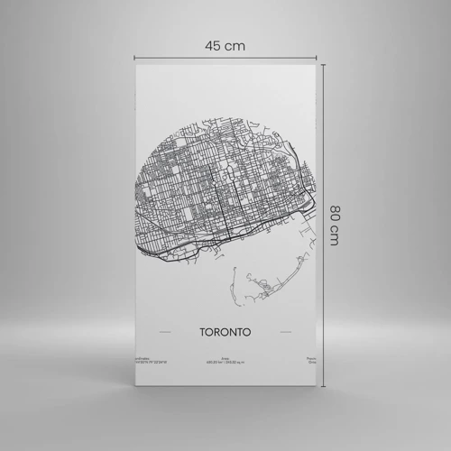 Cuadro sobre lienzo - Impresión de Imagen - Anatomía de Toronto - 45x80 cm