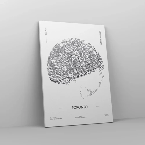 Cuadro sobre lienzo - Impresión de Imagen - Anatomía de Toronto - 50x70 cm