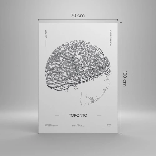 Cuadro sobre lienzo - Impresión de Imagen - Anatomía de Toronto - 70x100 cm