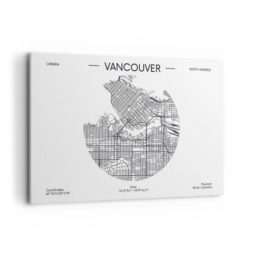 Cuadro sobre lienzo - Impresión de Imagen - Anatomía de Vancouver - 120x80 cm