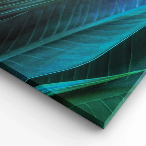 Cuadro sobre lienzo - Impresión de Imagen - Anatomía del verde - 120x50 cm