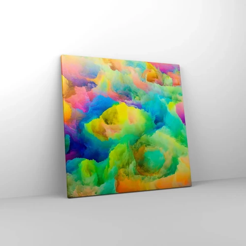 Cuadro sobre lienzo - Impresión de Imagen - Arco iris borroso - 60x60 cm