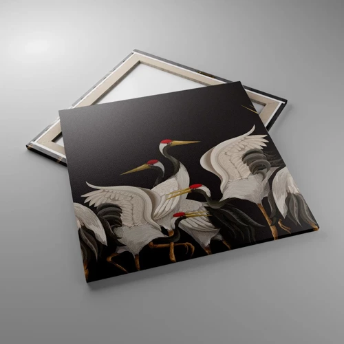 Cuadro sobre lienzo - Impresión de Imagen - Asuntos de aves - 70x70 cm