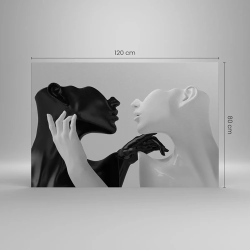 Cuadro sobre lienzo - Impresión de Imagen - Atracción - deseo - 120x80 cm