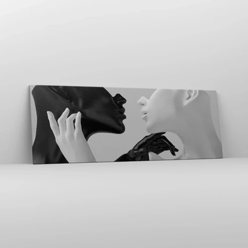 Cuadro sobre lienzo - Impresión de Imagen - Atracción - deseo - 140x50 cm
