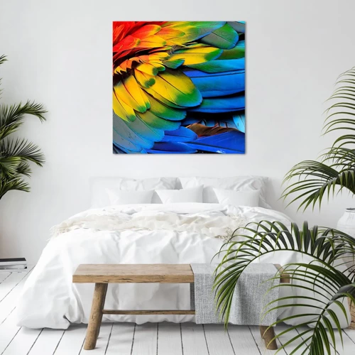 Cuadro sobre lienzo - Impresión de Imagen - Ave del paraíso - 60x60 cm