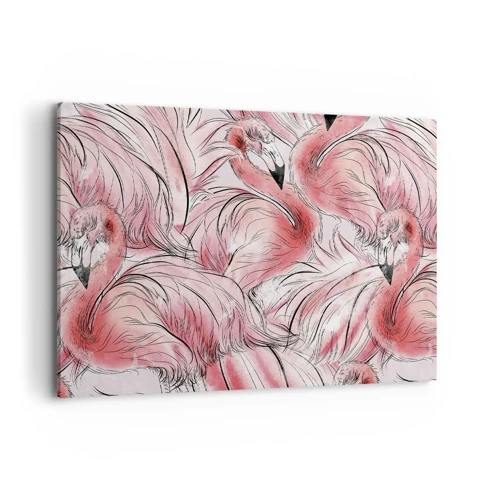Cuadro sobre lienzo - Impresión de Imagen - Ballet de aves - 100x70 cm